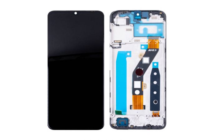 Дисплей для Infinix Smart 7 HD (X6516) в сборе с тачскрином + рамка (черный) org