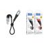 Кабель USB - MicroUSB HOCO X38 2,4A (черный) 0,25м (в оплетке)