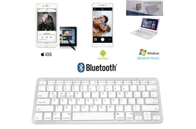 Клавиатура беспроводная Орбита OT-PCM26 Bluetooth (серый)