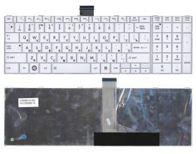 Клавиатура для ноутбука Toshiba Satellite C850, C870, C875 белая