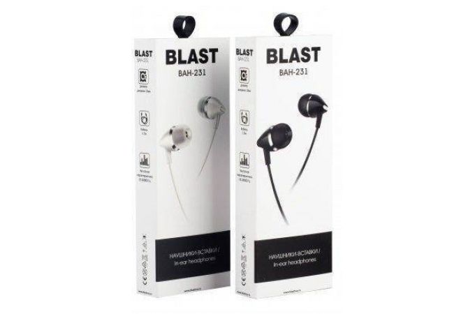 Наушники вакуумные проводные Blast BAH-231 (белый)