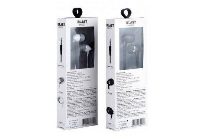 Наушники вакуумные проводные Blast BAH-231 (черный)