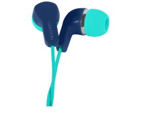 Наушники вакуумные проводные Canyon EMP-02 CNS-CEPM02GBL (сине-зеленый)