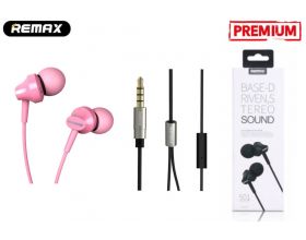 Наушники вакуумные проводные Remax RM-501 Earphone pink