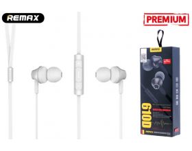 Наушники вакуумные проводные Remax RM-610D Earphone silver