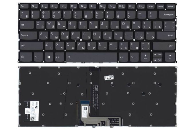Клавиатура для ноутбука Lenovo Yoga C940-14IIL черная