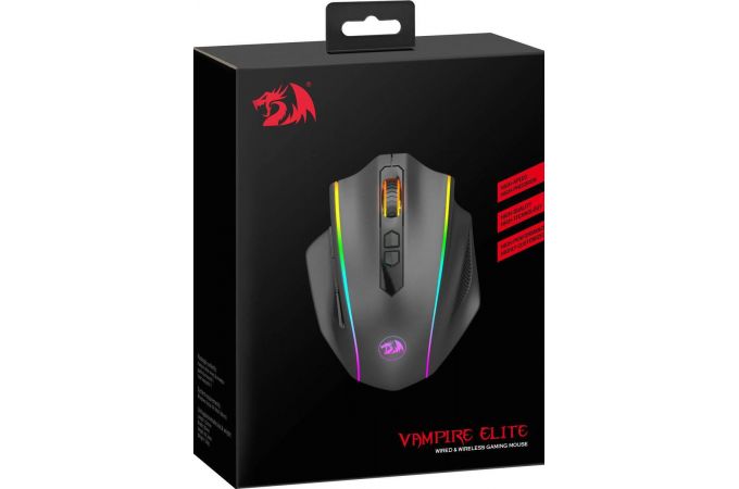 Мышь игровая беспроводная Redragon Vampire Elite 16000 dpi / 9 кнопок+ кол.кн./ RGB подсветка