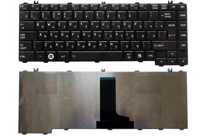 Клавиатура для ноутбука Toshiba Satellite C600 L600 L630 L640 C640 черная