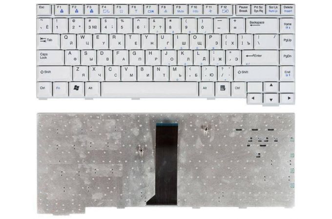 Клавиатура для ноутбука LG W4 M1 белая