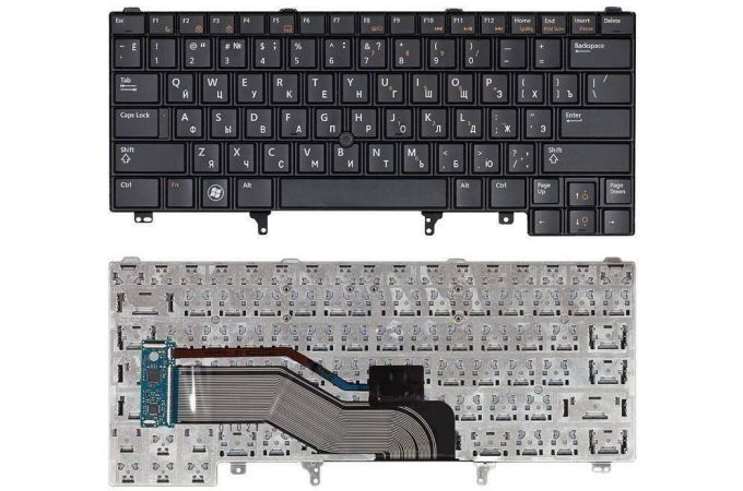 Клавиатура для ноутбука Dell Latitude E6320 E6420 E5420 черная с указателем