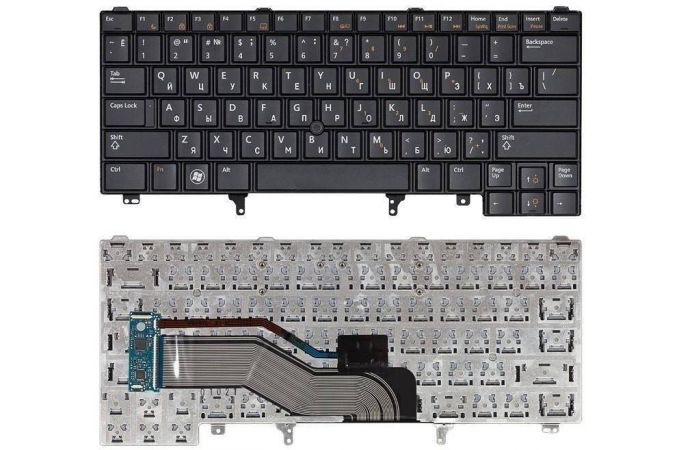Клавиатура для ноутбука Dell Latitude E6320 E6420 E5420 черная с указателем