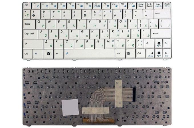 Клавиатура для ноутбука Asus Eee PC 1101 1101HA N10 N10E N10J белая