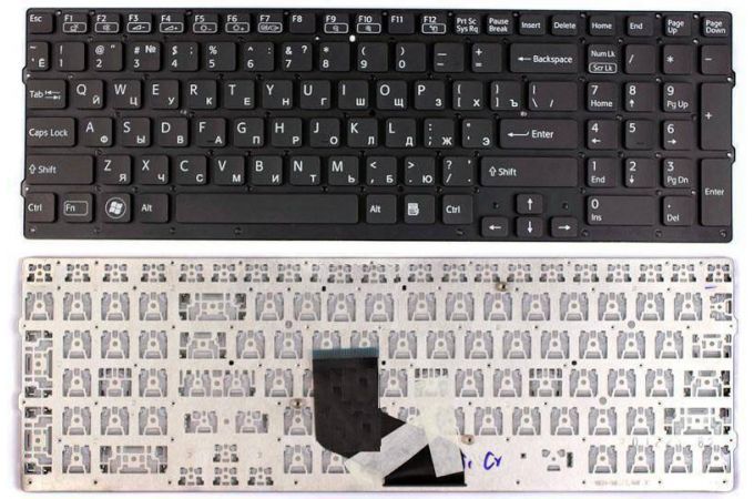 Клавиатура для ноутбука Sony Vaio VPC-F219fc VPC-F22 VPC-F23 черная