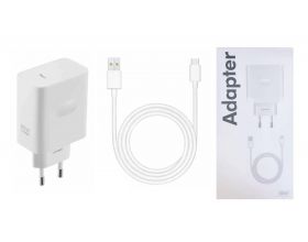 Сетевое зарядное устройство USB + кабель Type-C OPPO 80W (белый)