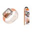 Ремешок для Apple Watch HOCO WA31 Flexible series two-color silicone strap (42/44/45/49 мм) звездно-белый с оранжевым