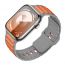 Ремешок для Apple Watch HOCO WA31 Flexible series two-color silicone strap (38/40/41 мм) серо-белый с оранжевым