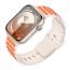 Ремешок для Apple Watch HOCO WA31 Flexible series two-color silicone strap (38/40/41 мм) звездно-белый с оранжевым