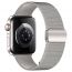Ремешок для Apple Watch HOCO WA26 May series two-section double magnetic buckle milanese strap (42/44/45/49 мм) серебристый