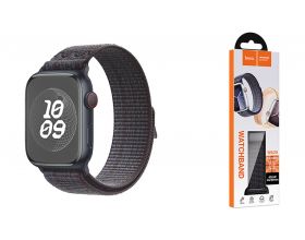 Ремешок для Apple Watch HOCO WA25 Original series nylon strap (42/44/45/49 мм) черно-синий