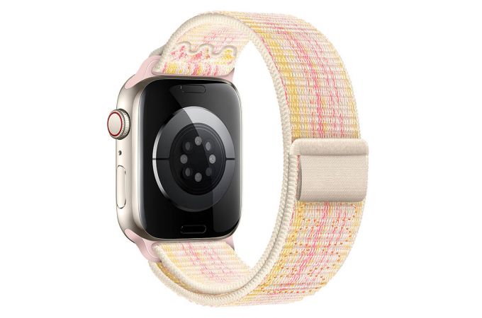 Ремешок для Apple Watch HOCO WA25 Original series nylon strap (42/44/45/49 мм) звездно-розовый