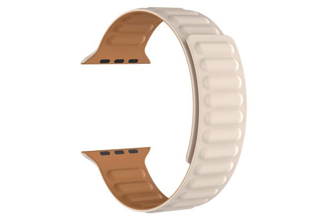 Ремешок для Apple Watch HOCO WA21 Flexible series second-generation chain magnetic silicone strap (38/40/41 мм) черный