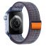 Ремешок для Apple Watch HOCO WA25 Original series nylon strap (42/44/45/49 мм) динамичный королевский синий с оранжевым
