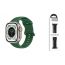 Ремешок для Apple Watch HOCO WA15 Flexible series 8-character buckle solid color silicone strap (42/44/45/49 мм) сосново-зеленый