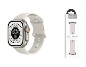 Ремешок для Apple Watch HOCO WA15 Flexible series 8-character buckle solid color silicone strap (42/44/45/49 мм) звездный