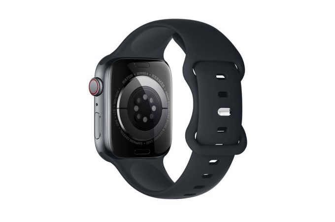Ремешок для Apple Watch HOCO WA15 Flexible series 8-character buckle solid color silicone strap (42/44/45/49 мм) полночно синий
