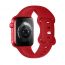Ремешок для Apple Watch HOCO WA15 Flexible series 8-character buckle solid color silicone strap (38/40/41 мм) большой красный