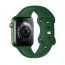 Ремешок для Apple Watch HOCO WA15 Flexible series 8-character buckle solid color silicone strap (38/40/41 мм) сосново-зеленый