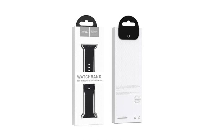 Ремешок для Apple Watch HOCO WA15 Flexible series 8-character buckle solid color silicone strap (38/40/41 мм) малиновая вишня