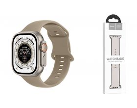 Ремешок для Apple Watch HOCO WA15 Flexible series 8-character buckle solid color silicone strap (38/40/41 мм) каменный