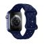 Ремешок для Apple Watch HOCO WA16 Flexible series bamboo pattern solid color silicone strap (42/44/45/49 мм) морская синева