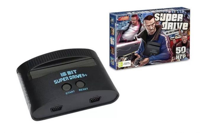 Игровая приставка Super Drive GTA-55 16bit (55 встроенных игр)