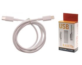 Кабель USB-Type-C - Lightning Орбита OT-SMI36 PD12W (белый) 1м