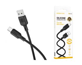 Кабель USB - USB Type-C BOROFONE BX113, (черный) 3м силиконовый