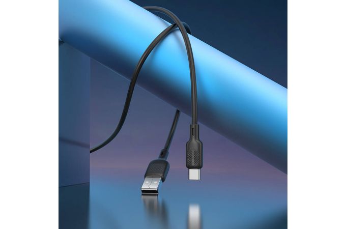 Кабель USB - USB Type-C BOROFONE BX113, (черный) 3м силиконовый