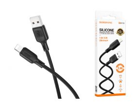 Кабель USB - Lightning BOROFONE BX47, 2,4A (черный) 1м