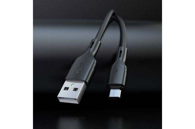 Кабель USB - MicroUSB BOROFONE BX99 2,4A (черный) 1м силиконовый