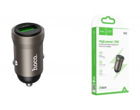 Автомобильное зарядное устройство АЗУ USB-A + USB-C HOCO Z62 Energy single-port QC3.0 (золотой)