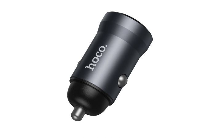 Автомобильное зарядное устройство АЗУ USB-A + USB-C HOCO Z62 Energy single-port QC3.0 (золотой)