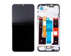 Дисплей для Realme C35 (RMX3511) в сборе с тачскрином + рамка (черный) org