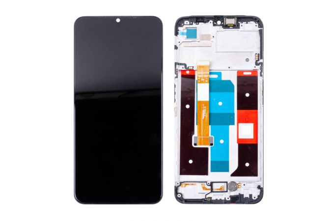 Дисплей для Realme C35 (RMX3511) в сборе с тачскрином + рамка (черный) org