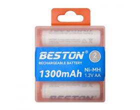 Аккумулятор AA BESTON 2 шт разъем USB-C 1300 mAh / 1,5V + кабель (цена за 2 штуки)