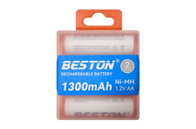 Аккумулятор AA BESTON 2 шт разъем USB-C 1300 mAh / 1,5V + кабель (цена за 2 штуки)