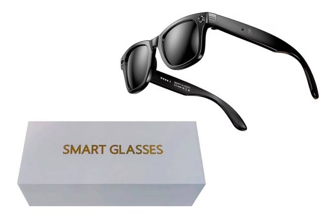 Очки с камерой Smart Glasses W610 приложение (черный)