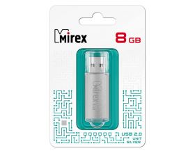 Флешка USB 2.0 Mirex UNIT SILVER 8GB (ecopack)