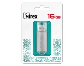 Флешка USB 2.0 Mirex UNIT SILVER 16GB (ecopack)