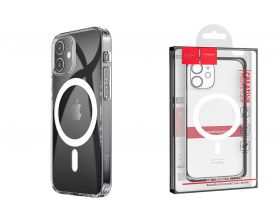 Чехол для iPhone 12 Mini (5.4) HOCO Light series TPU Case тонкий с магнитным кольцом (прозрачный)